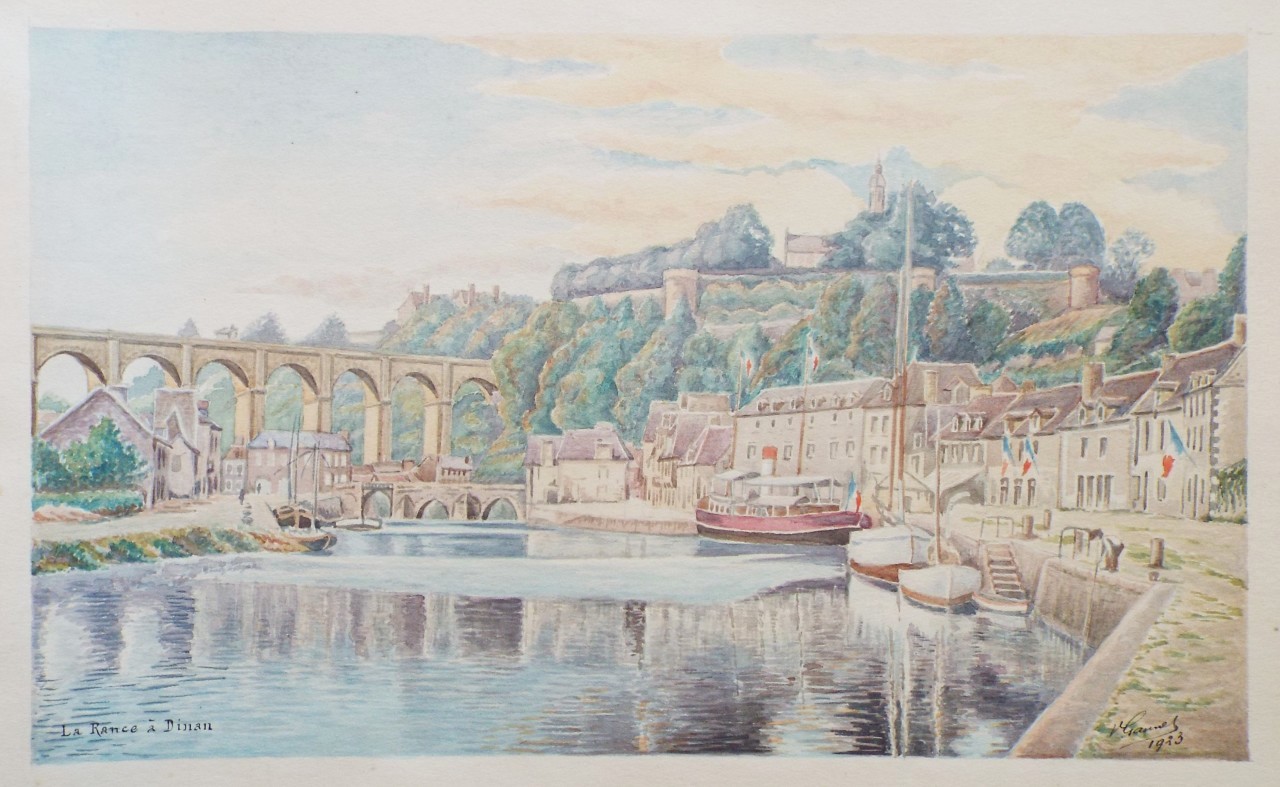 Watercolour - La Rance a Dinan