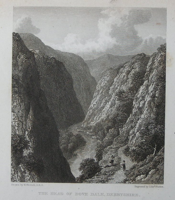 Print - The Head of Dove Dale, Derbyshire - Finden