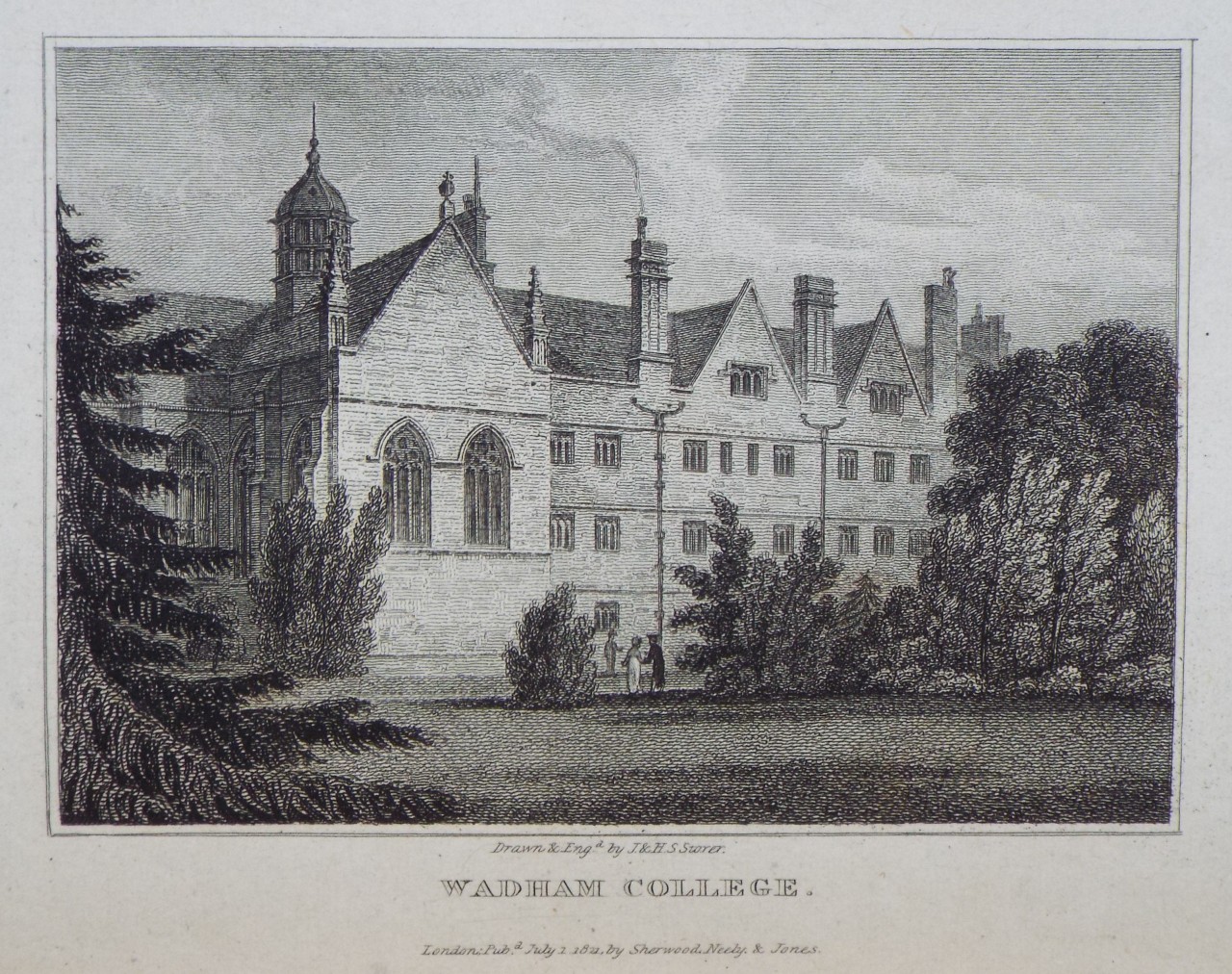 Print - Wadham College. - Storer