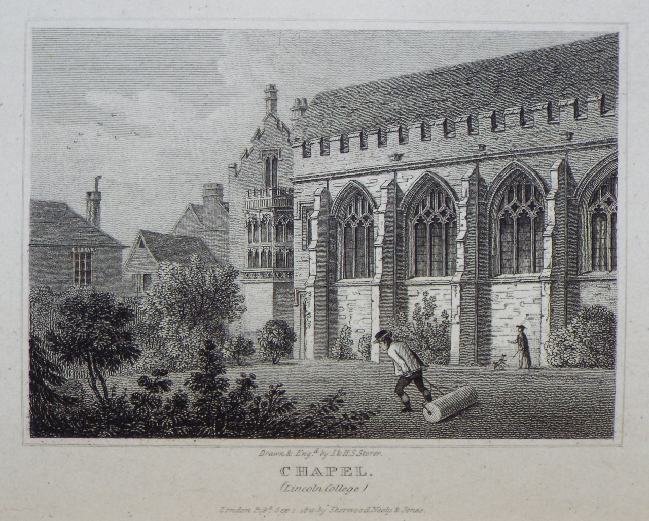 Print - Chapel. (Lincoln College) - Storer