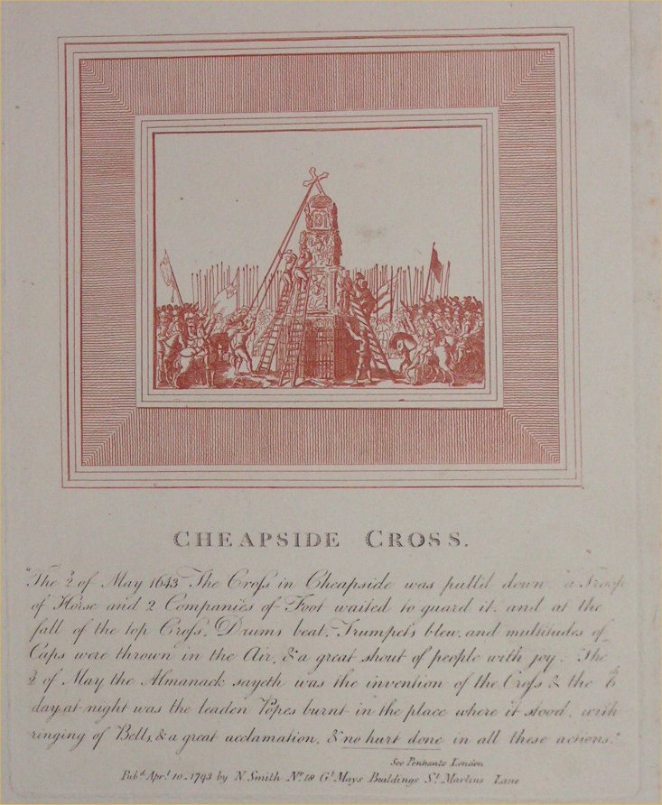 Print - Cheapside Cross