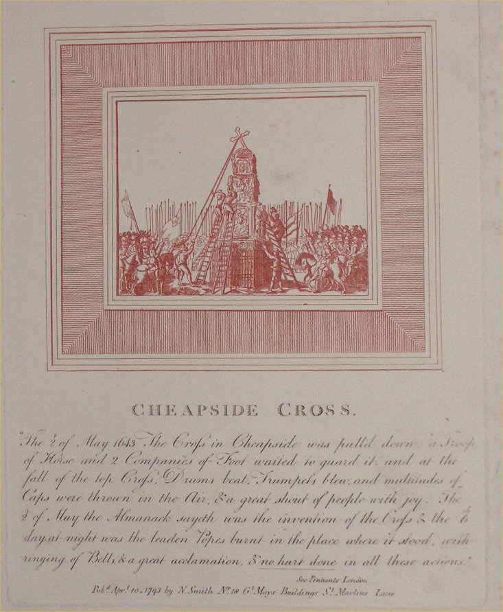 Print - Cheapside Cross