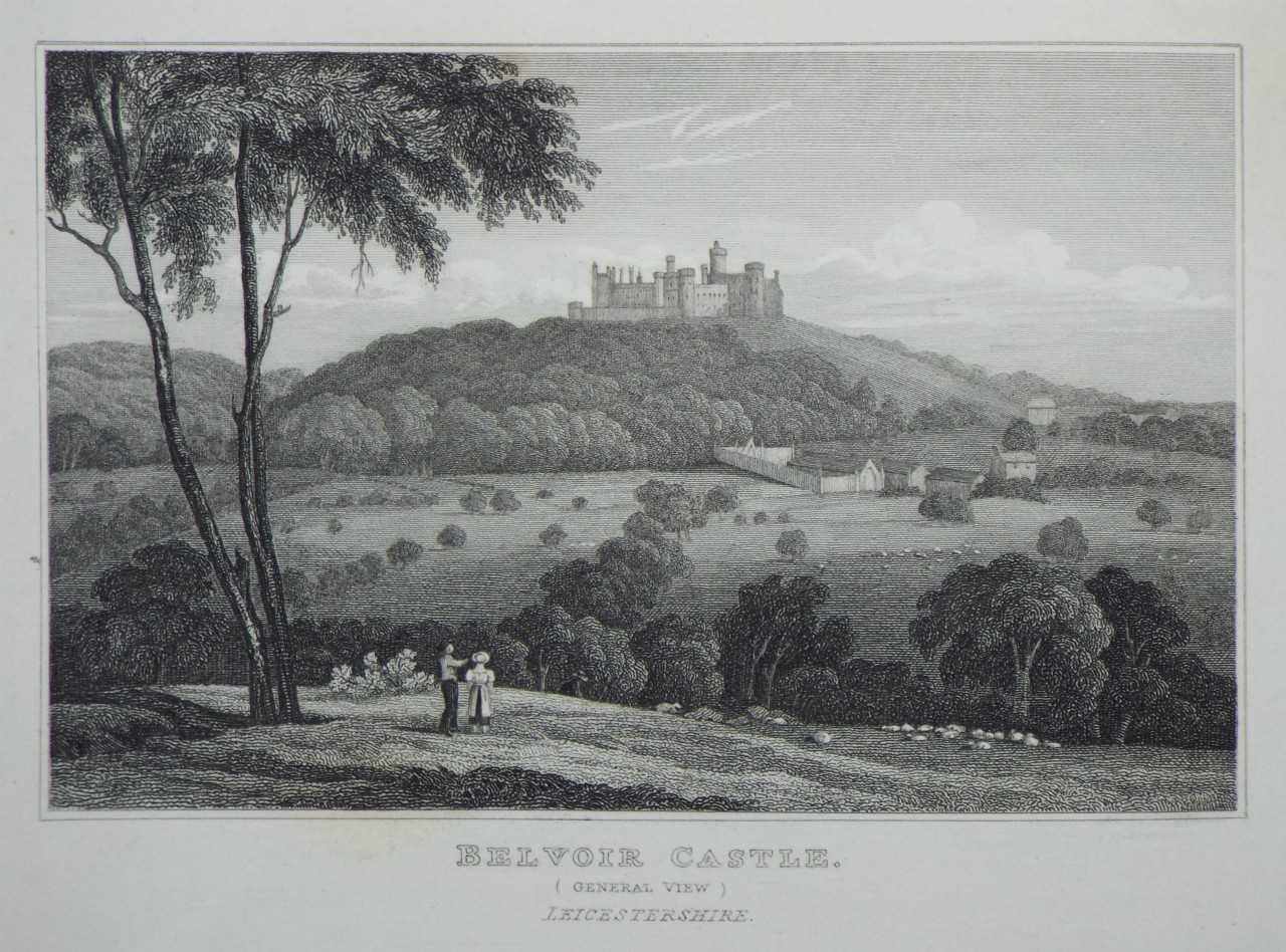 Print - Belvoir Castle, (General View) Leicestershire. The Seat of the Duke of Rutland. - 