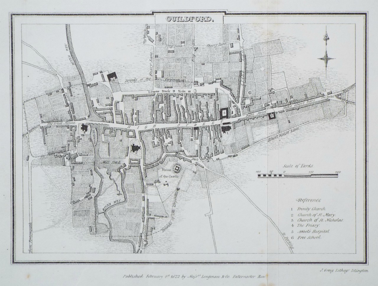 Map of Guildford - Guildford