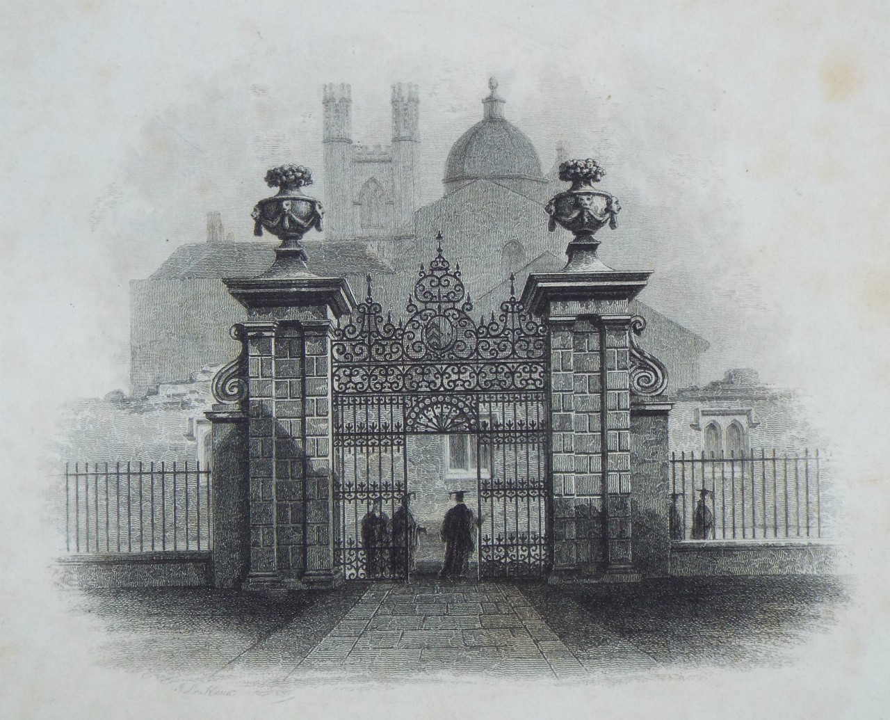Print - Clare College Entrance Gateway - Le