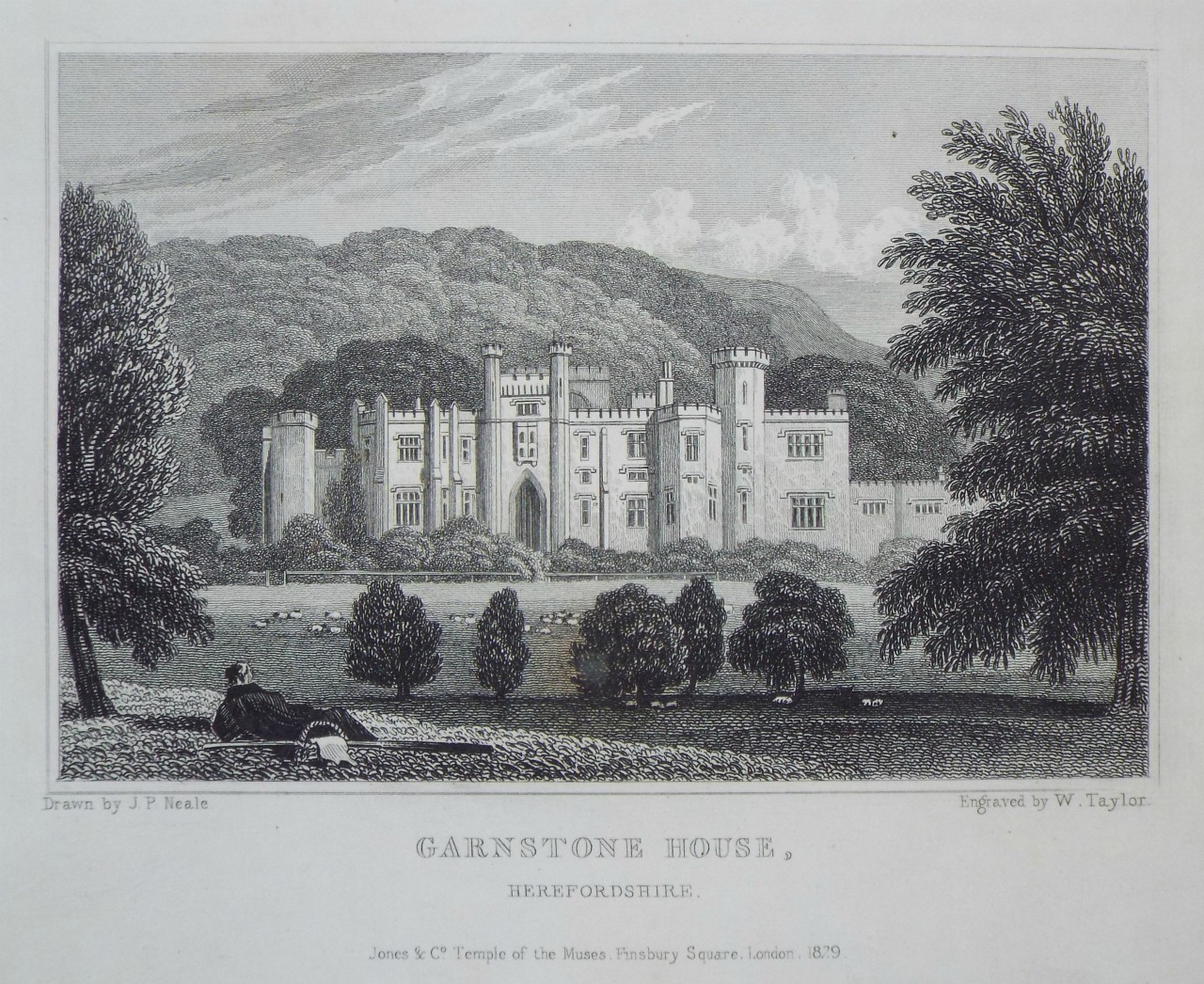 Print - Garnstone House, Herefordshire. - Taylor