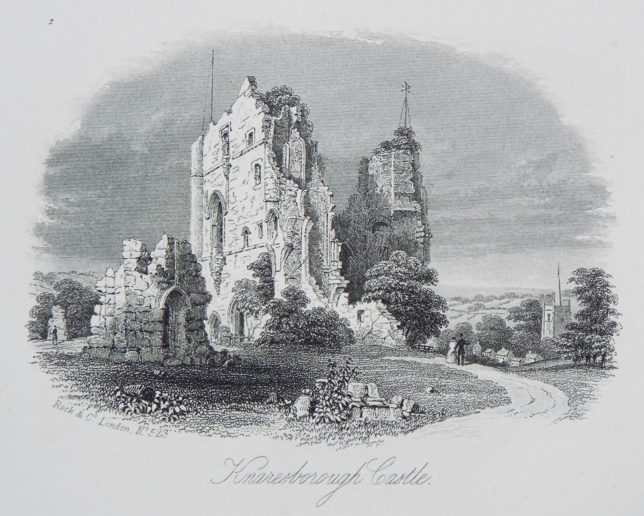 Steel Vignette - Knaresborough Castle. - Rock