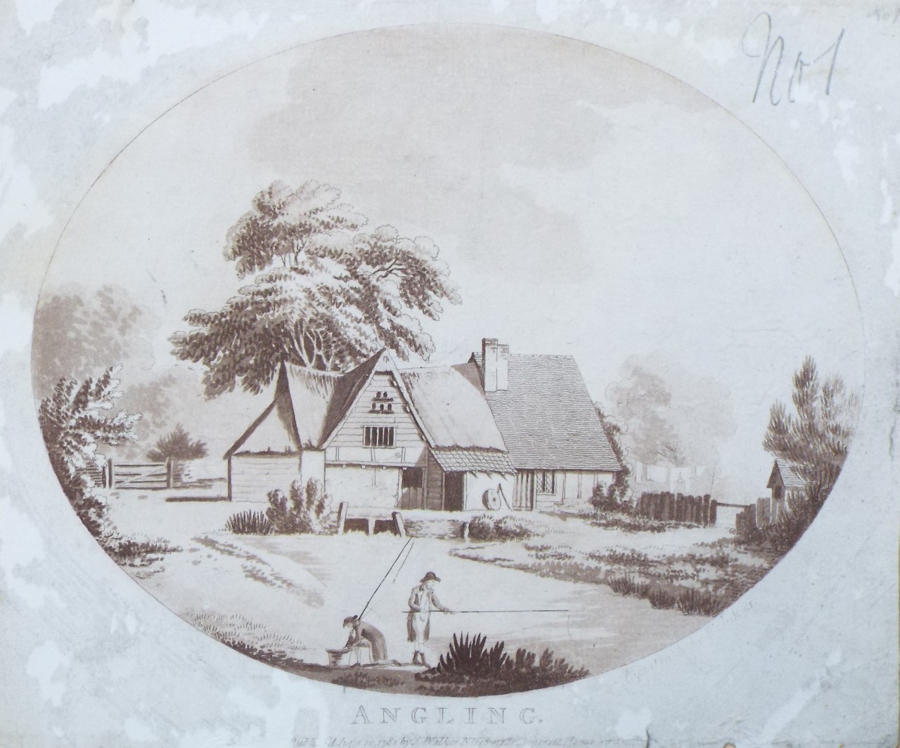 Aquatint - Angling. - Jukes