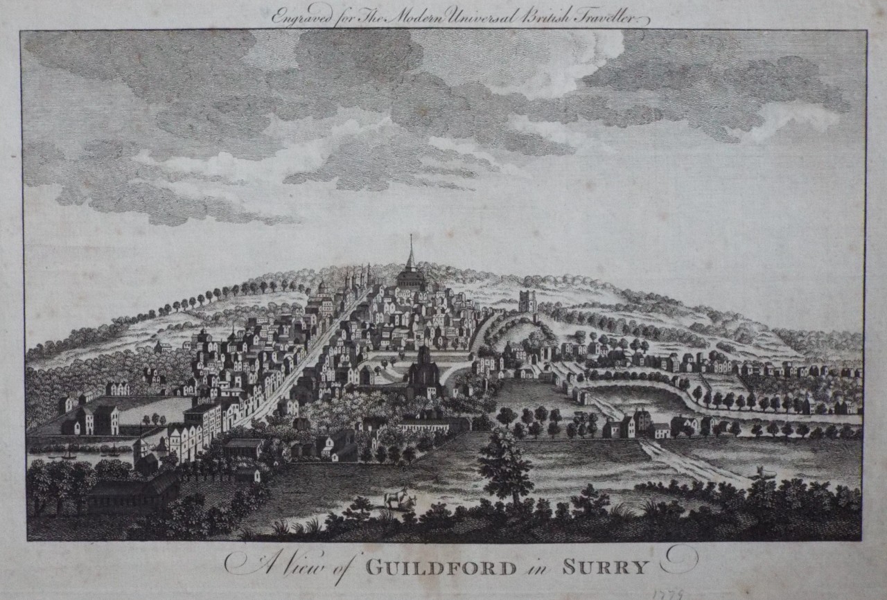 Print - A View of Guildford in Surry