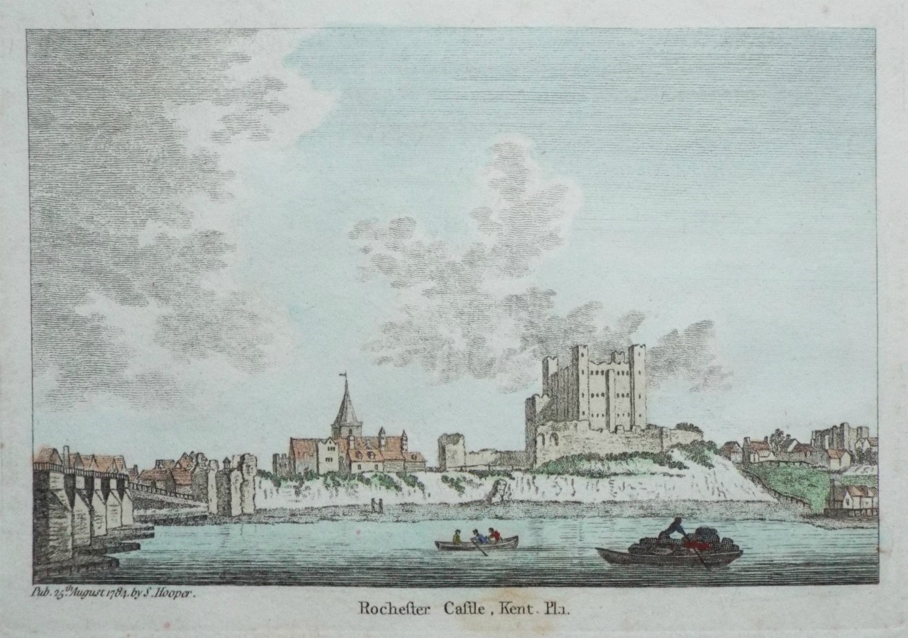 Print - Rochester Castle, Kent. Pl.1.