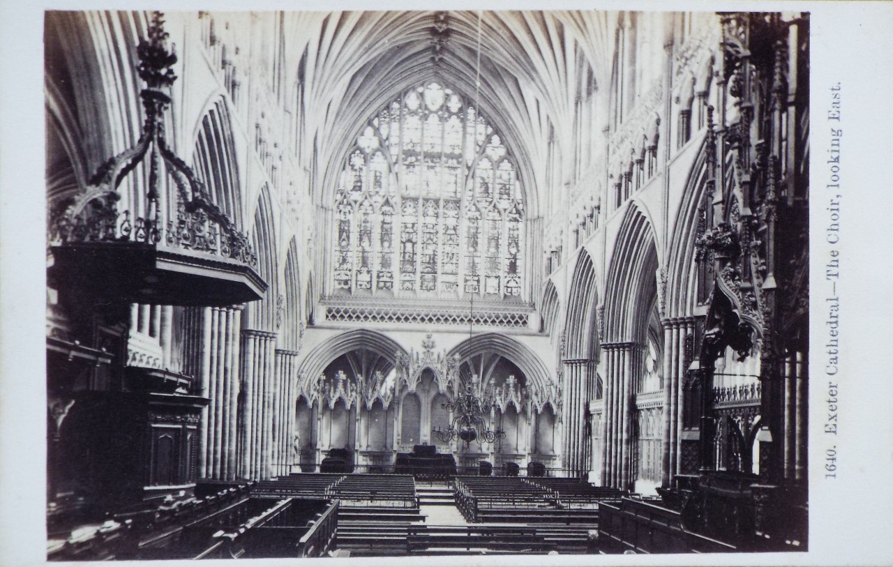 Photograph - Exeter Cathedral - The Choir, looking East.
