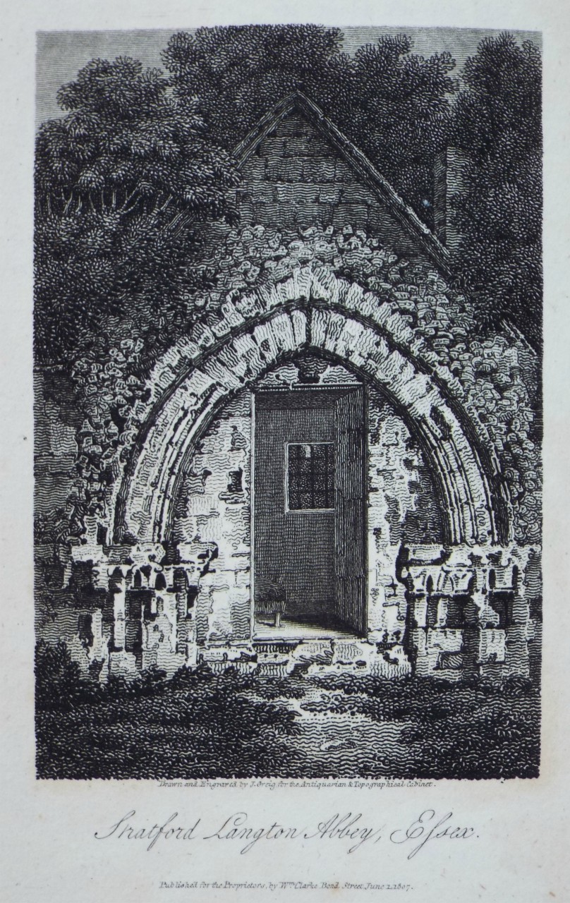 Print - Stratford Langton Abbey, Essex. - Greig