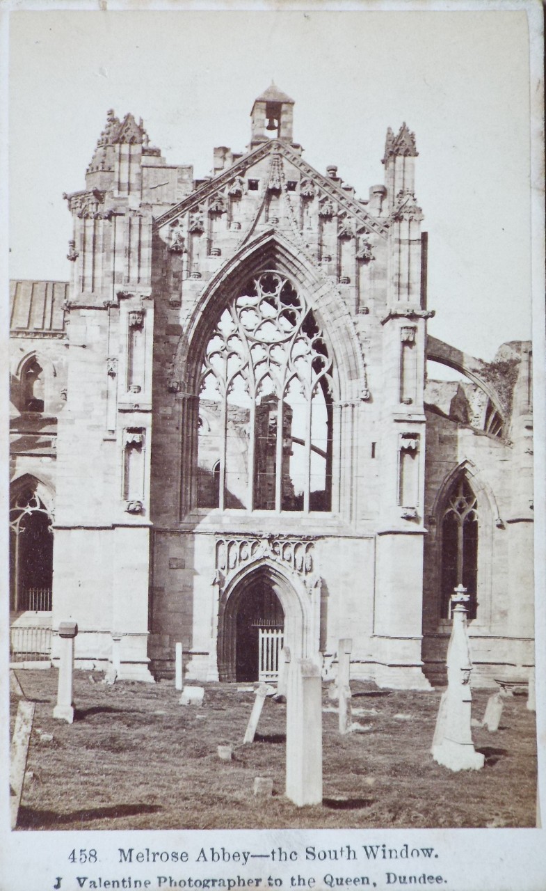 Photograph - Melrose Abbey - the South Window.