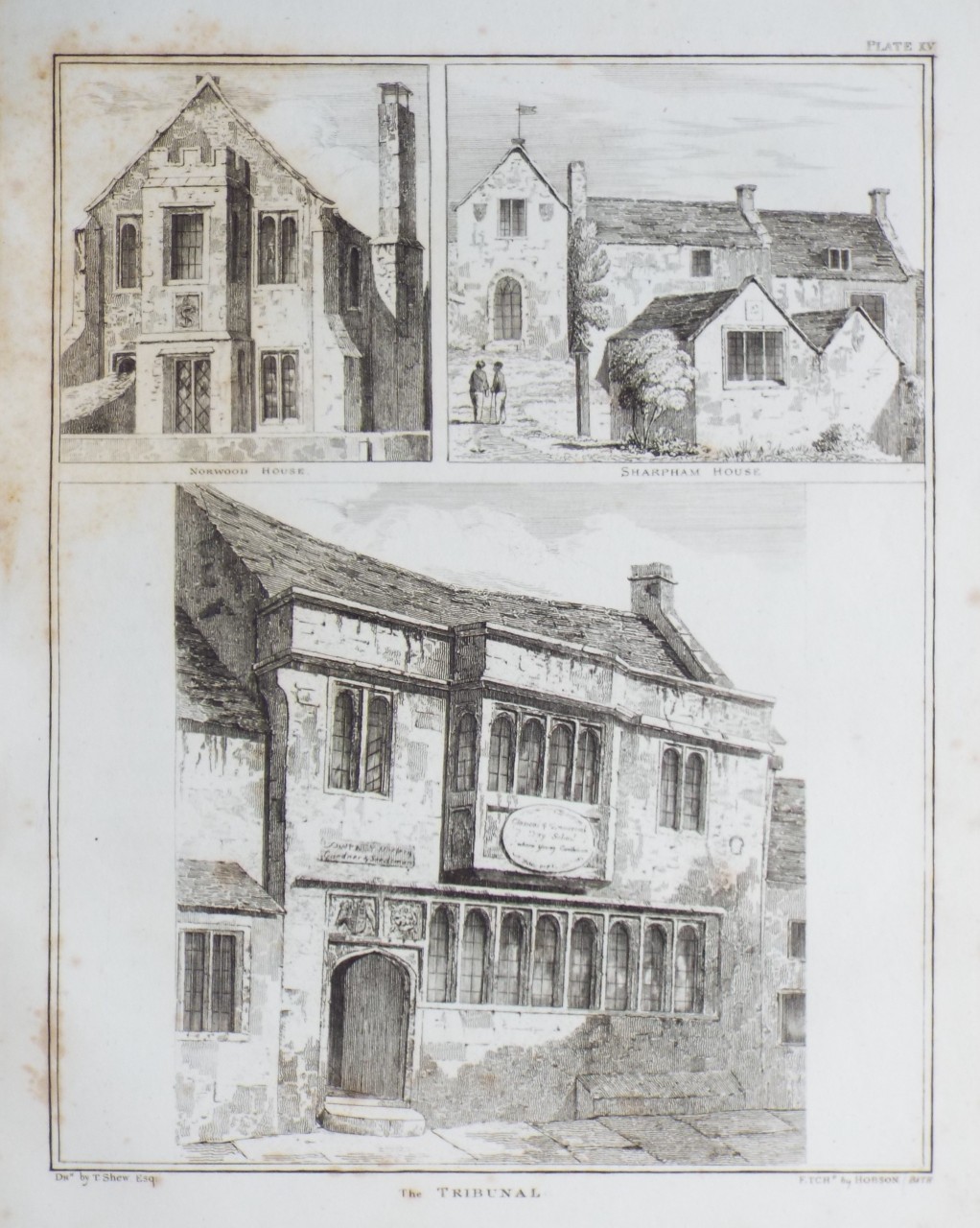 Print - Norwood House. Sharpham House. The Tribunal - 