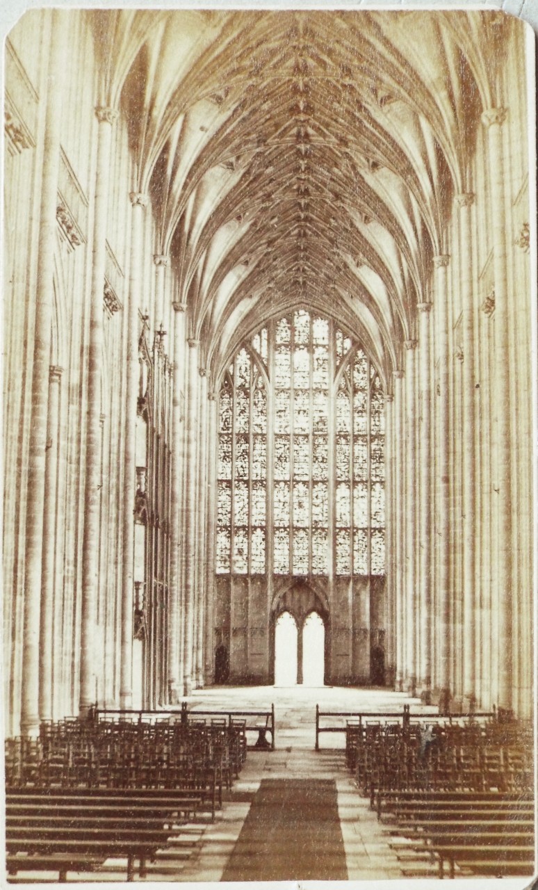 Photograph - Winchester Cathedral Nave and West Window