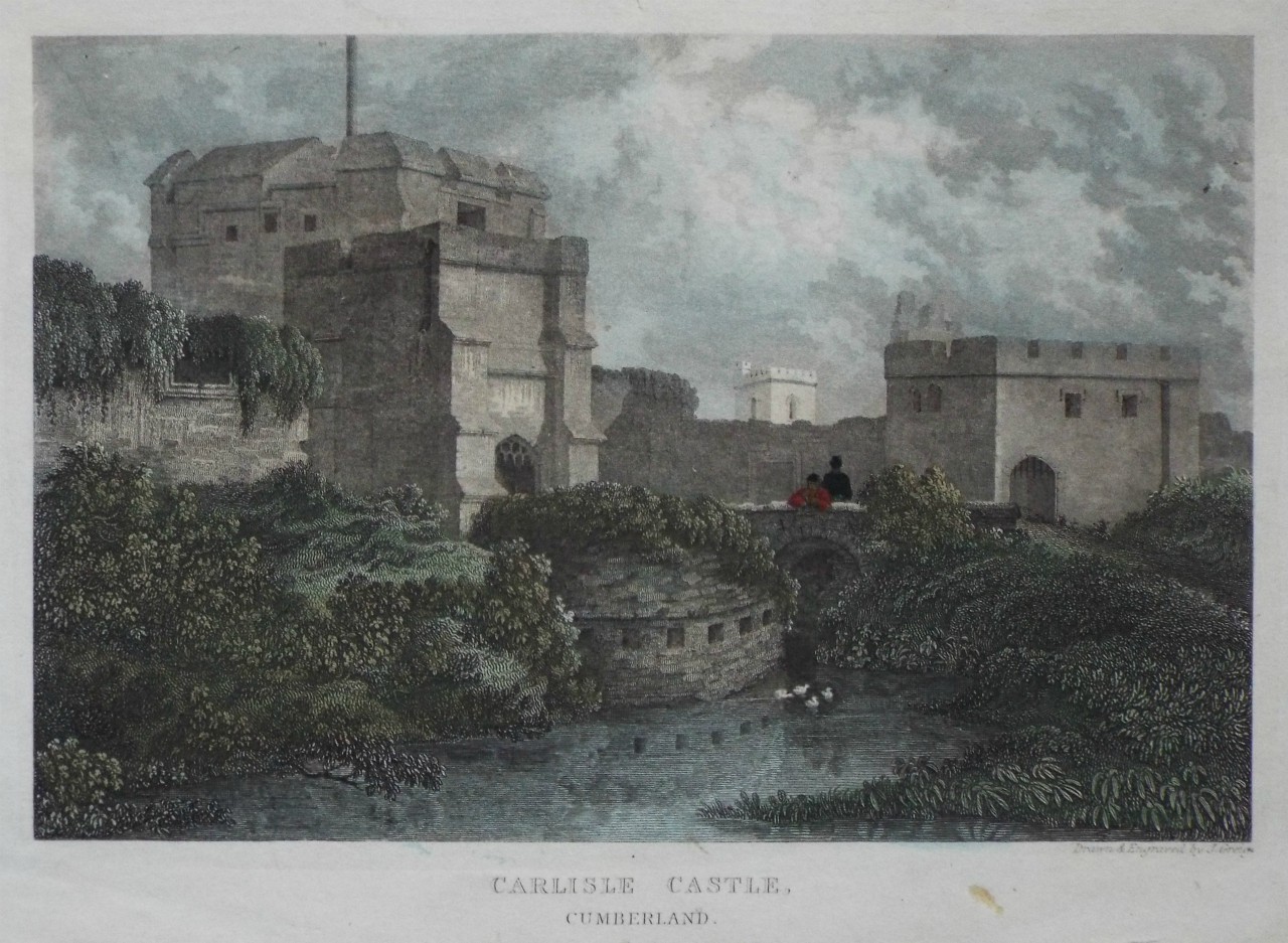 Print - Carlisle Castle, Cumberland. - Greig