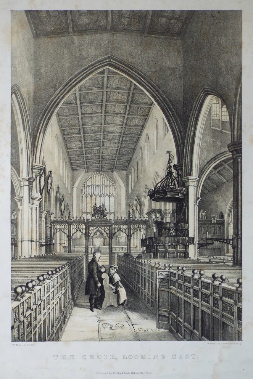 Lithograph - The Choir, looking East.