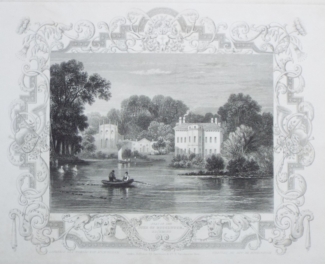 Print - Seat of the Duke of Buccleuch, Richmond - Lacey