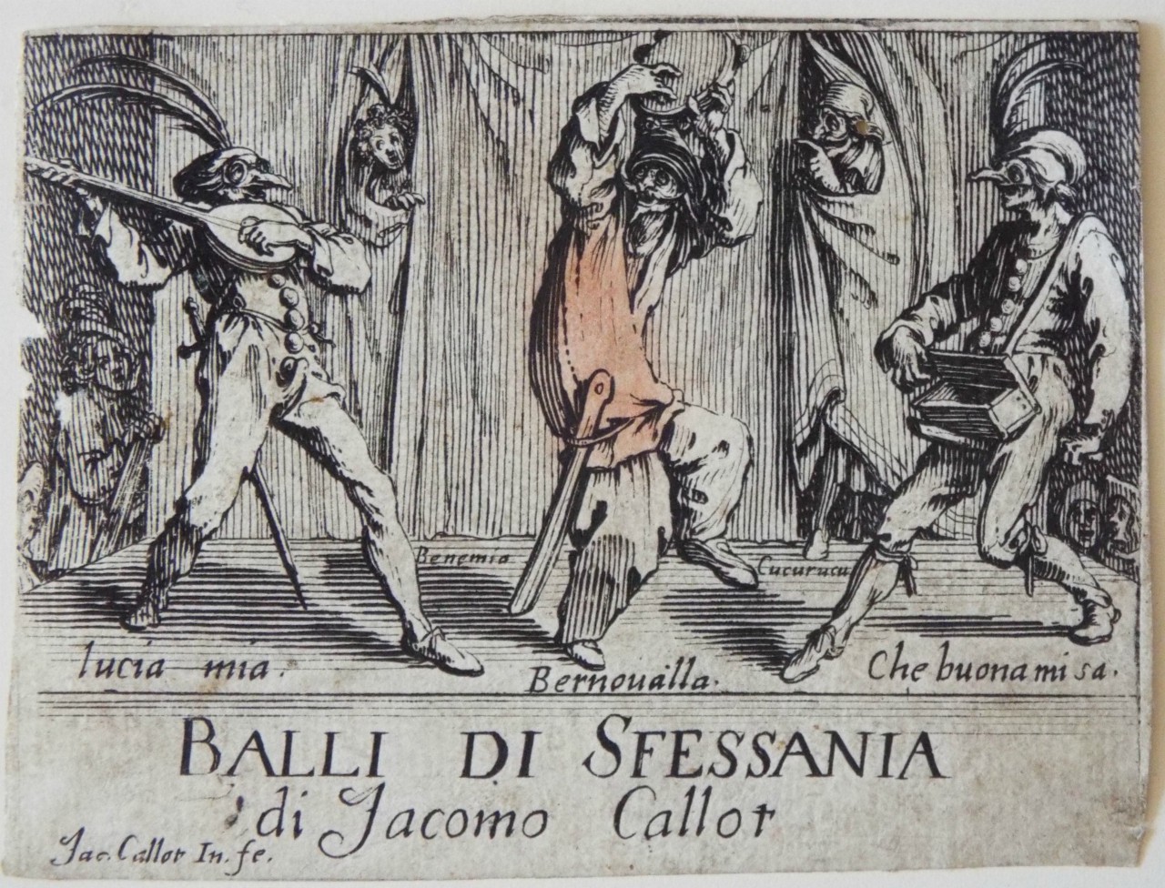 Etching - Balli di Sfessania di Jacomo Callot - Callot