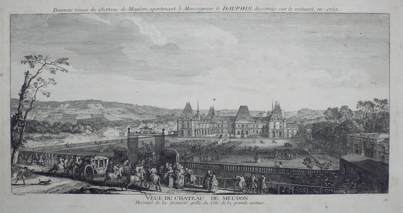 Print - Veue du Chateau de Meudon - Rigaud