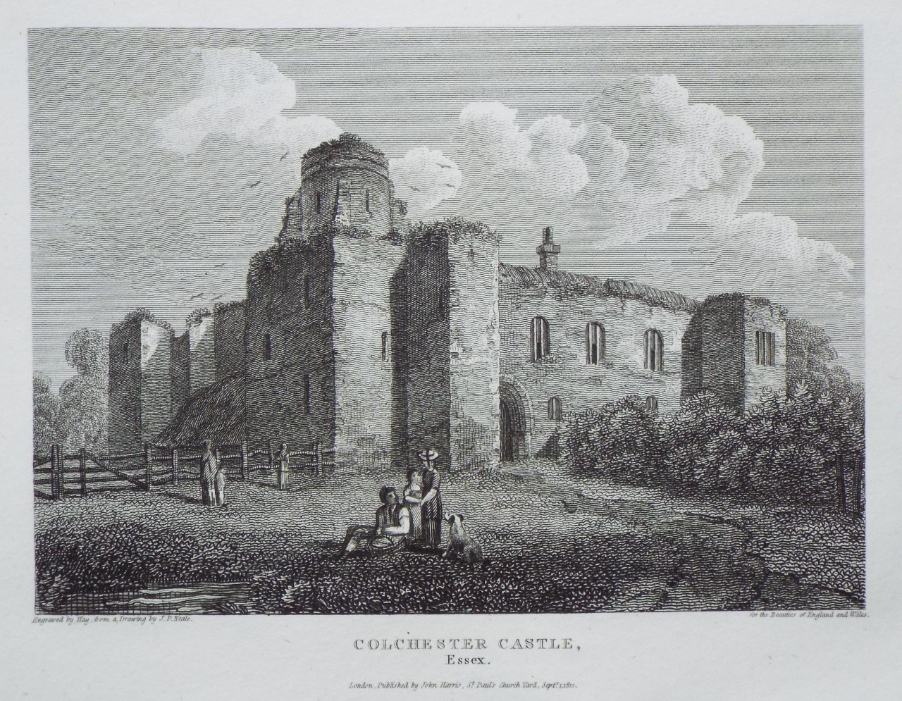 Print - Colchester Castle, Essex. - 