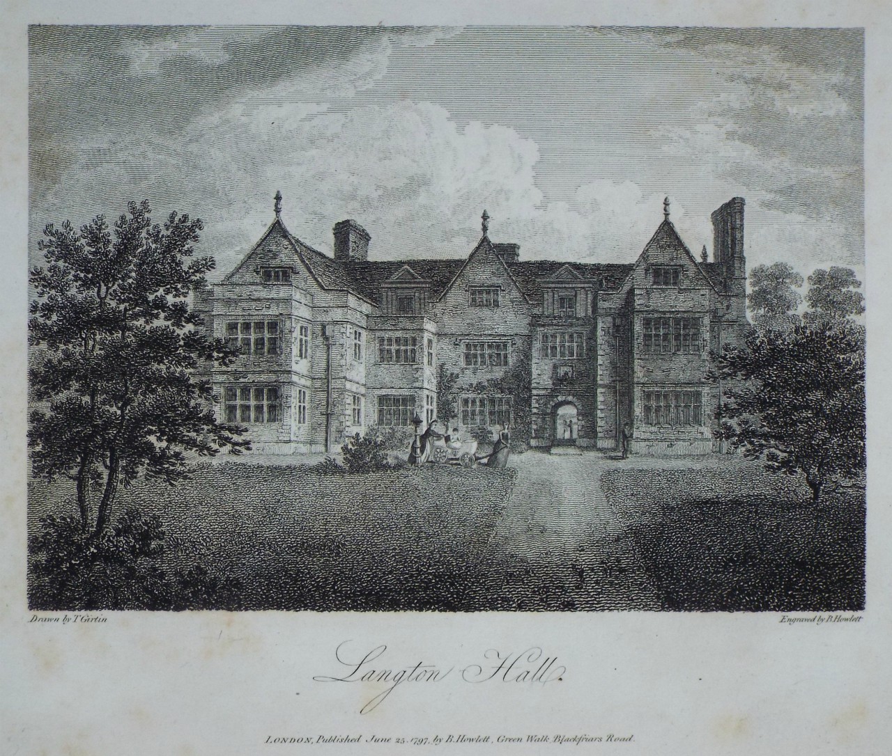 Print - Langton Hall. - Howlett