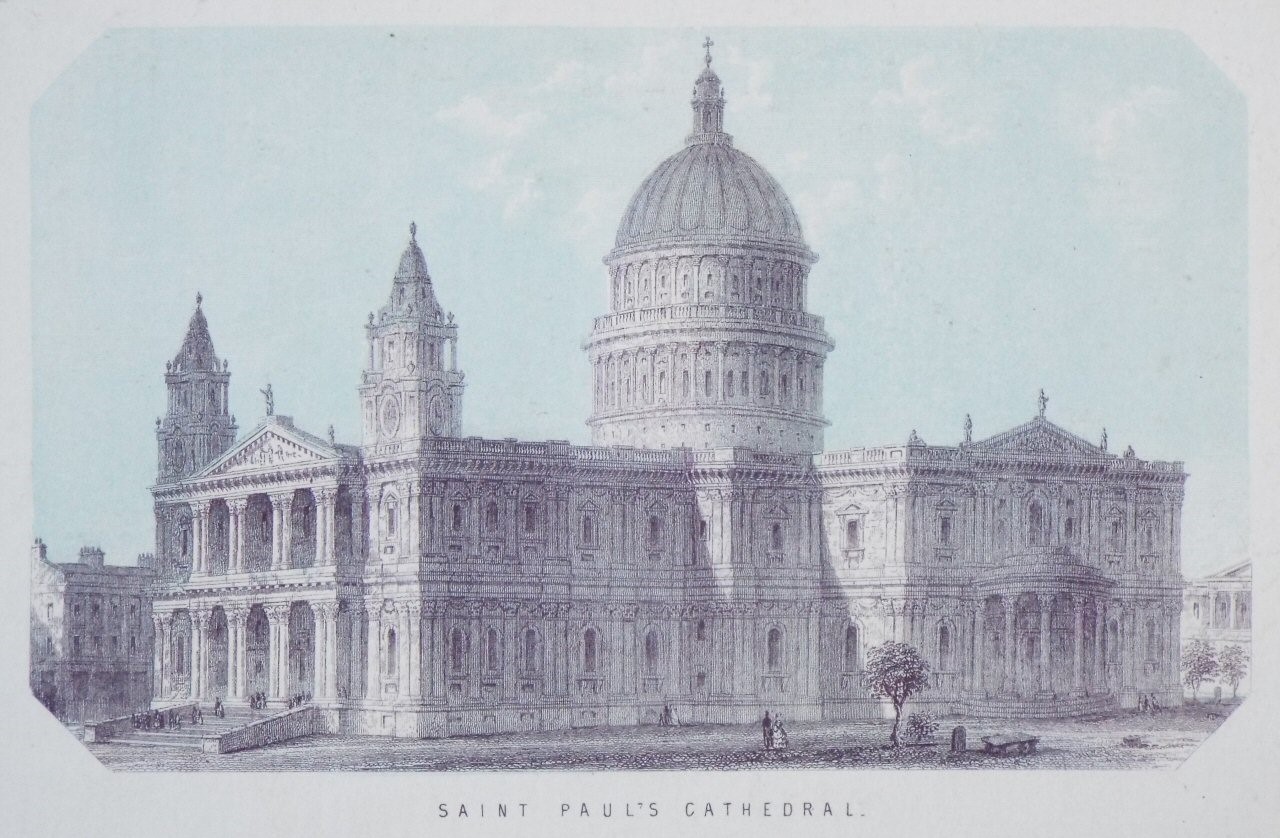 Chromo-lithograph - Saint Paul's Cathedral.