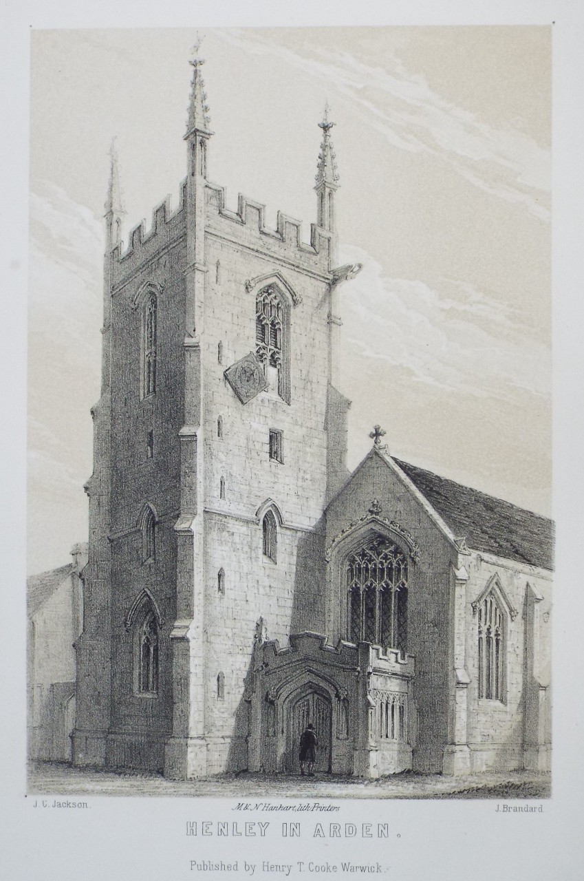 Lithograph - Henley in Arden. - Brandard