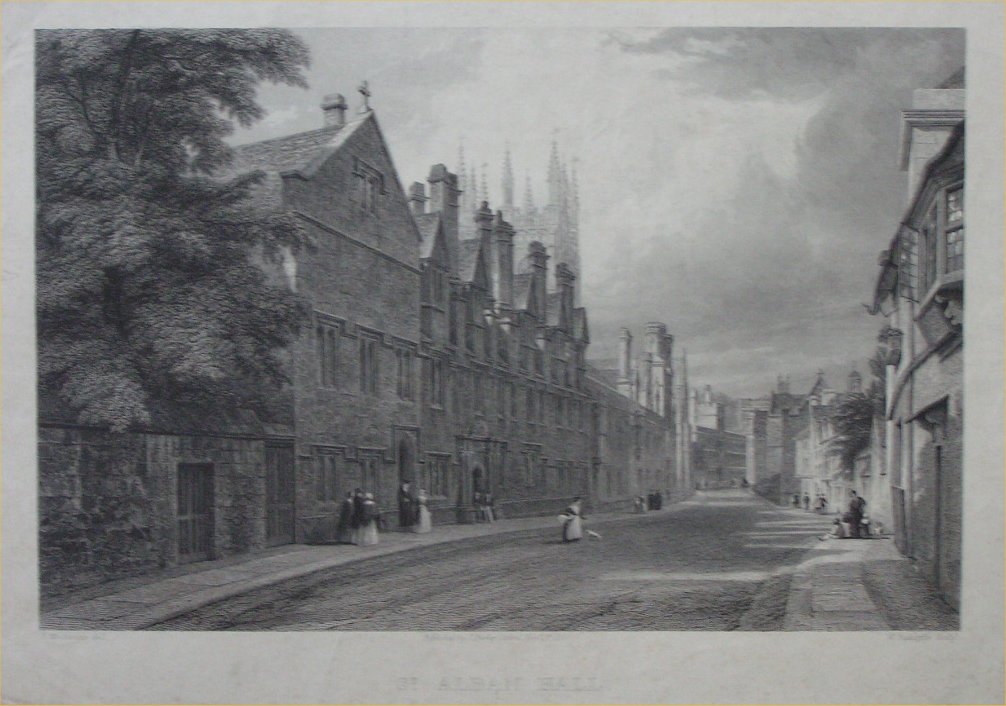 Print - St.Alban Hall - Raclyffe
