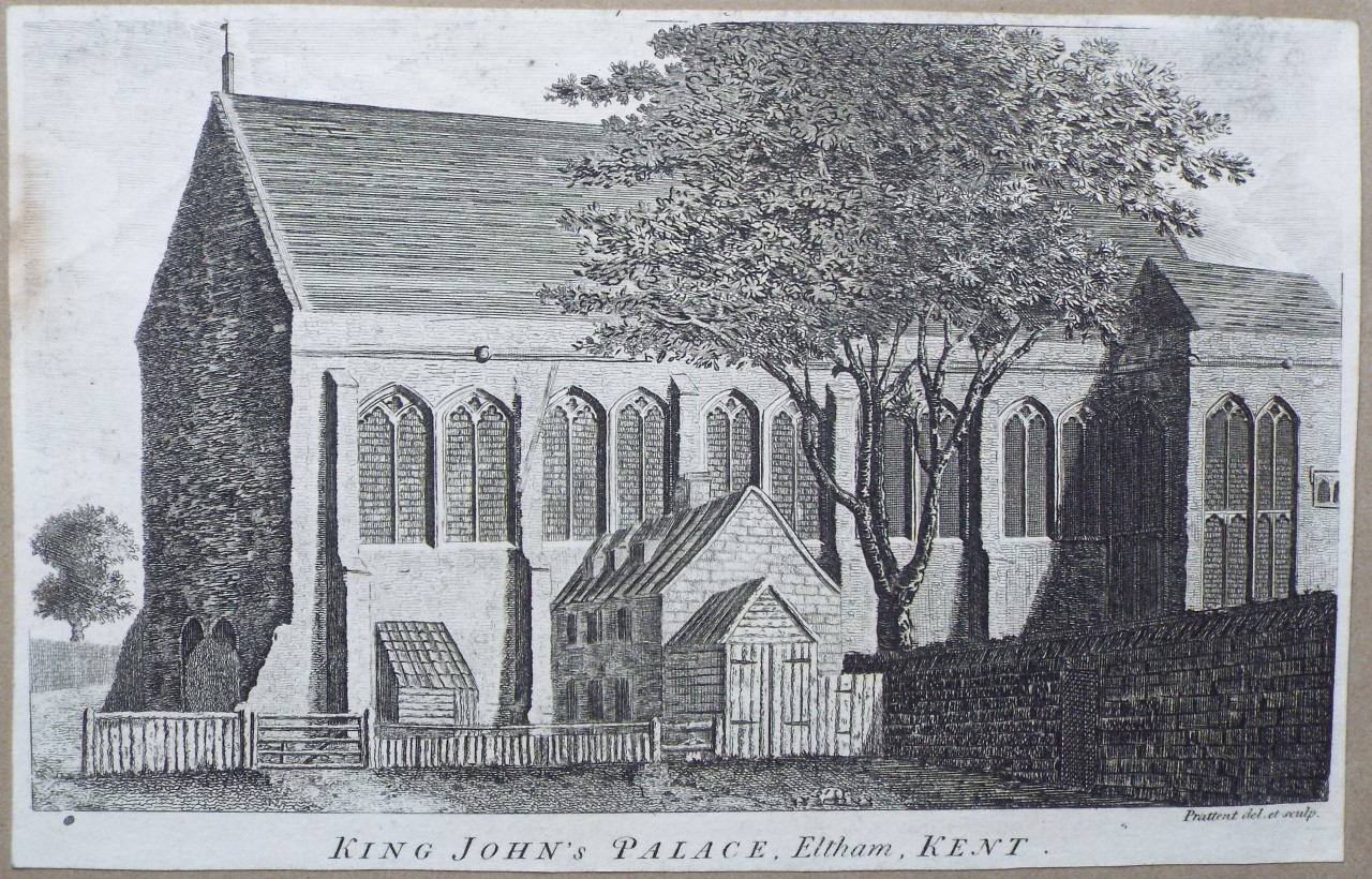 Print - King John's Palace, Eltham, Kent. - 