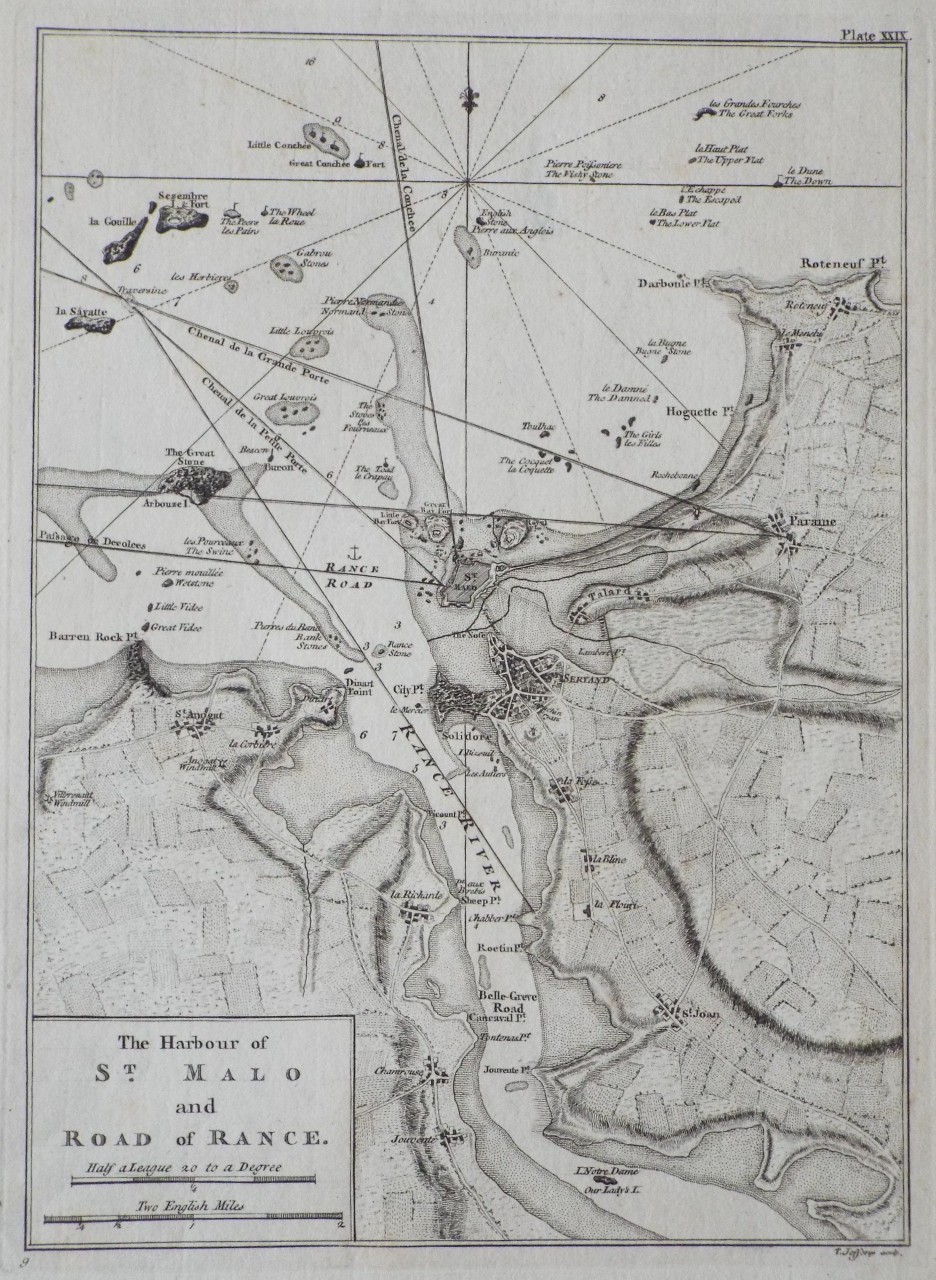 Map of Saint-Malo - Saint-Malo