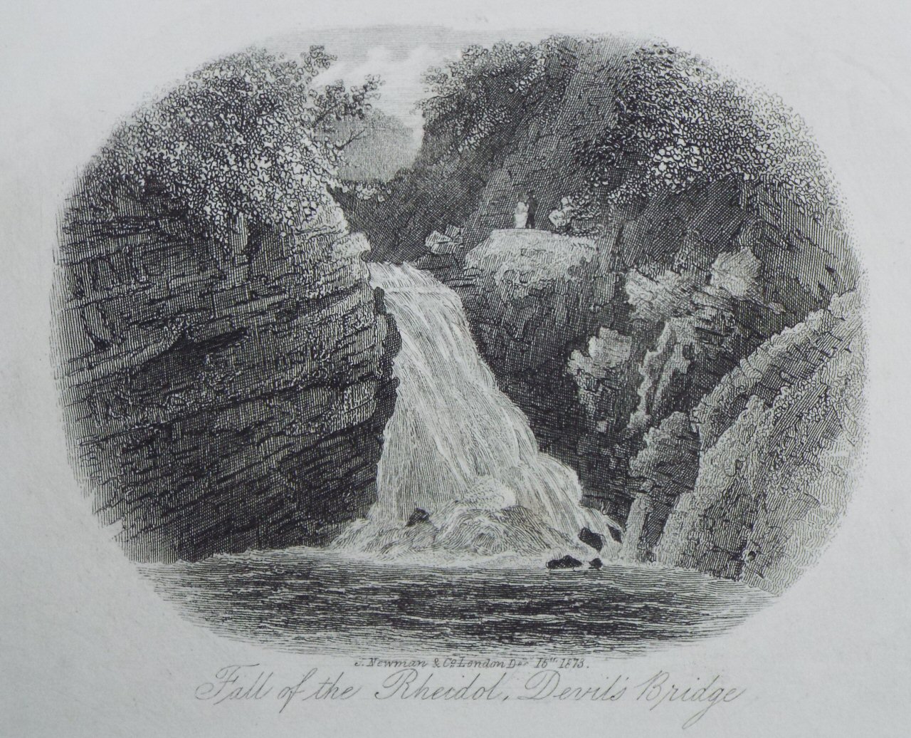 Steel Vignette - The Fall of the Rheidol, Devil's Bridge - Newman