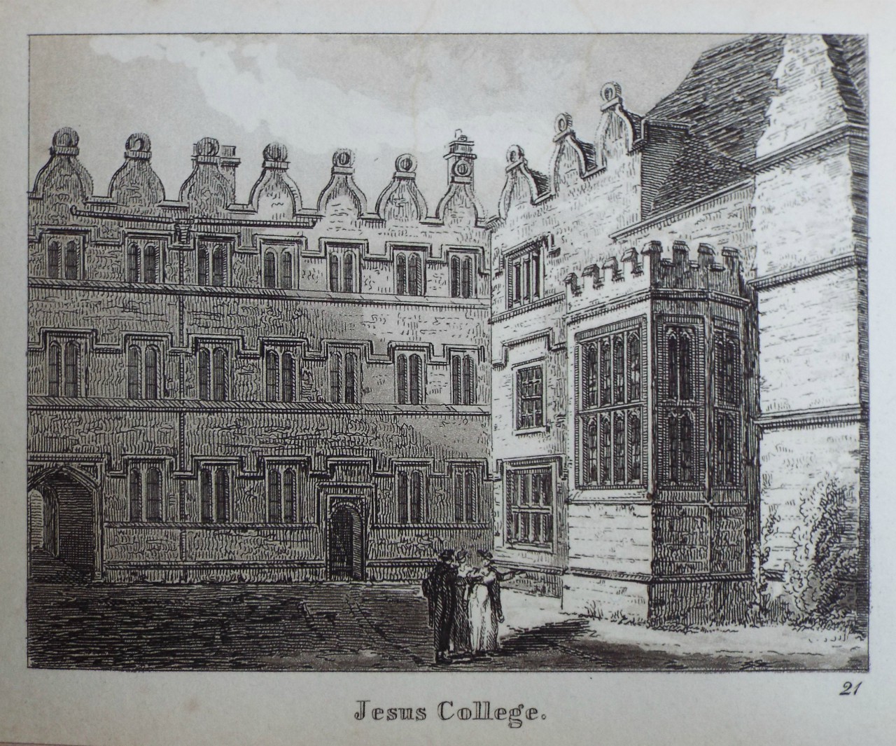 Aquatint - Jesus College.