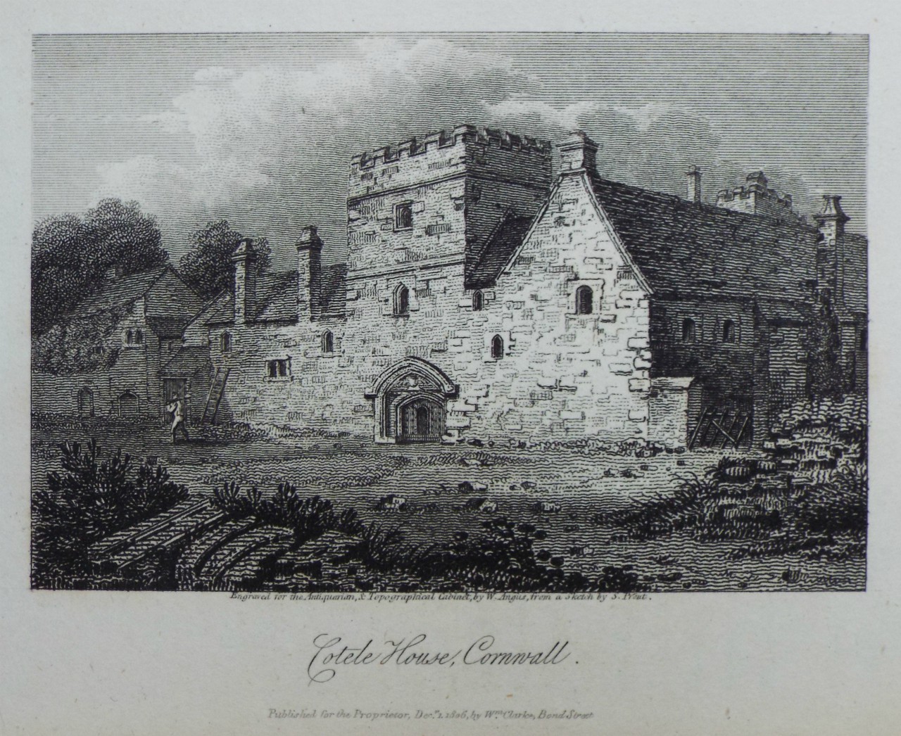 Print - Cotele House, Cornwall. - Angus