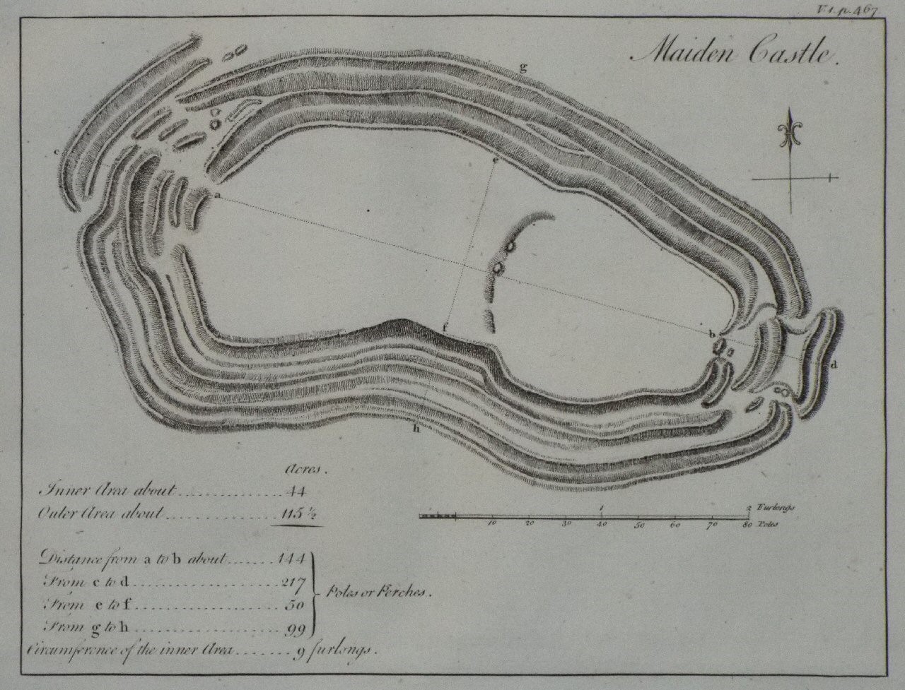 Print - Maiden Castle.