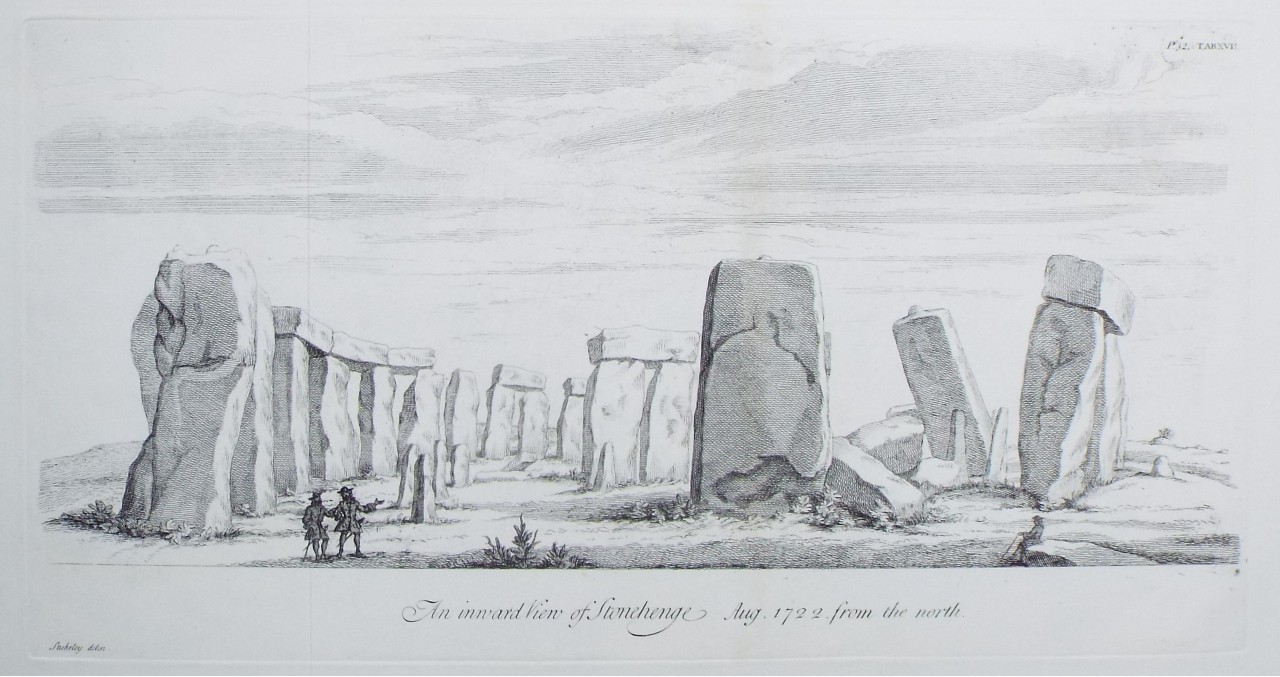 Print - An inward View of Stonehenge Aug. 1722. from the north.