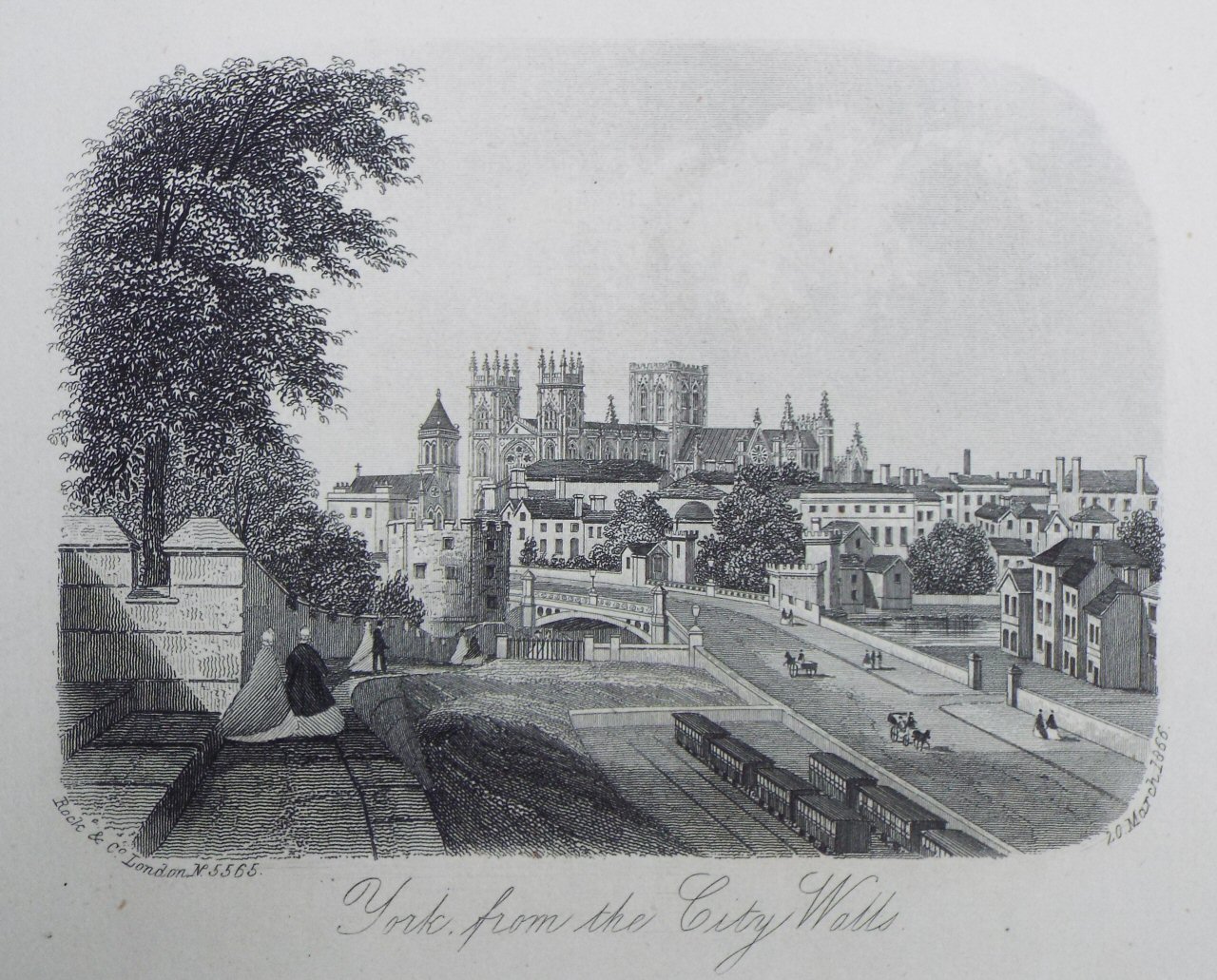 Steel Vignette - York, from the City Walls. - Rock