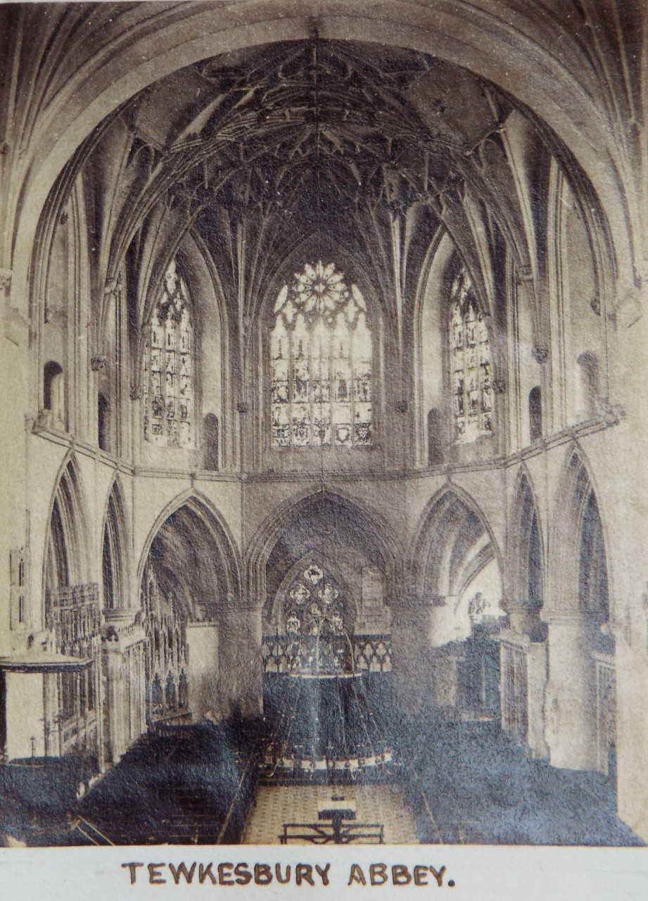 Photograph - Tewkesbury Abbey Interior of the East End