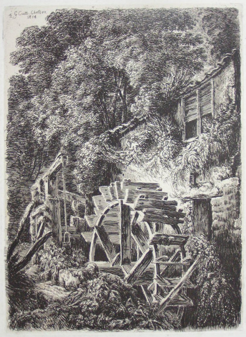 Etching - (Paper Mill at St.Martin's Richmond) - Cuitt