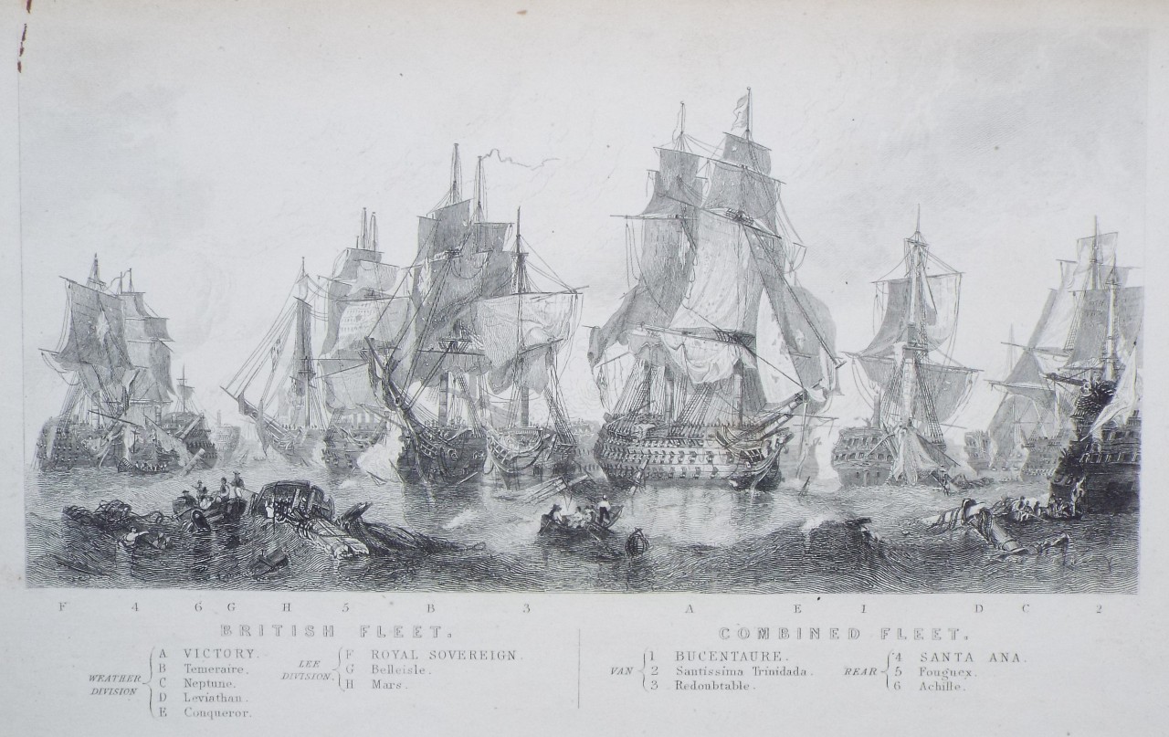 Print - British Fleet. Combined Fleet.