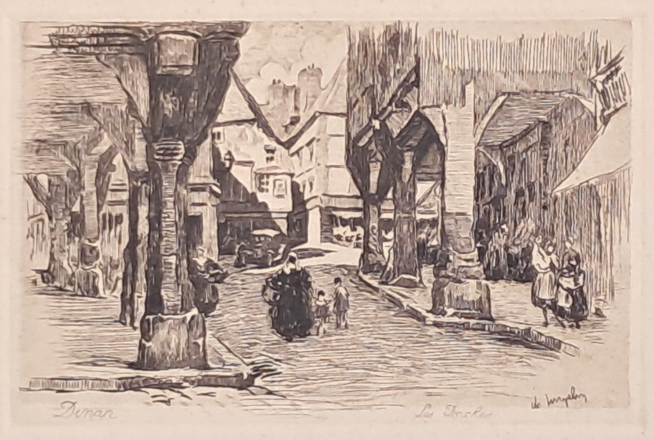 Etching - Dinan Les Porches - Mazelin