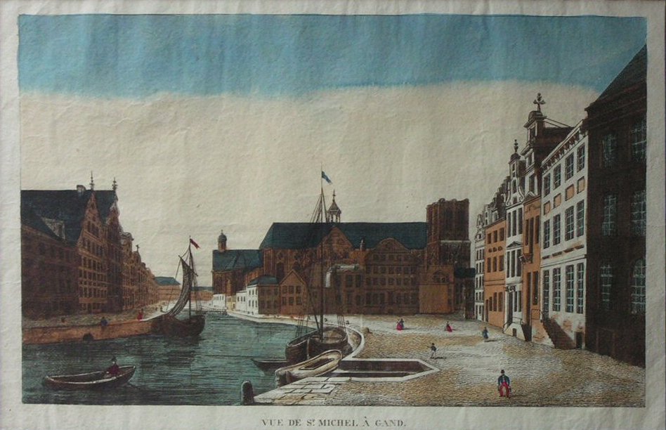 Print - Vue de St. Michel a Gand.