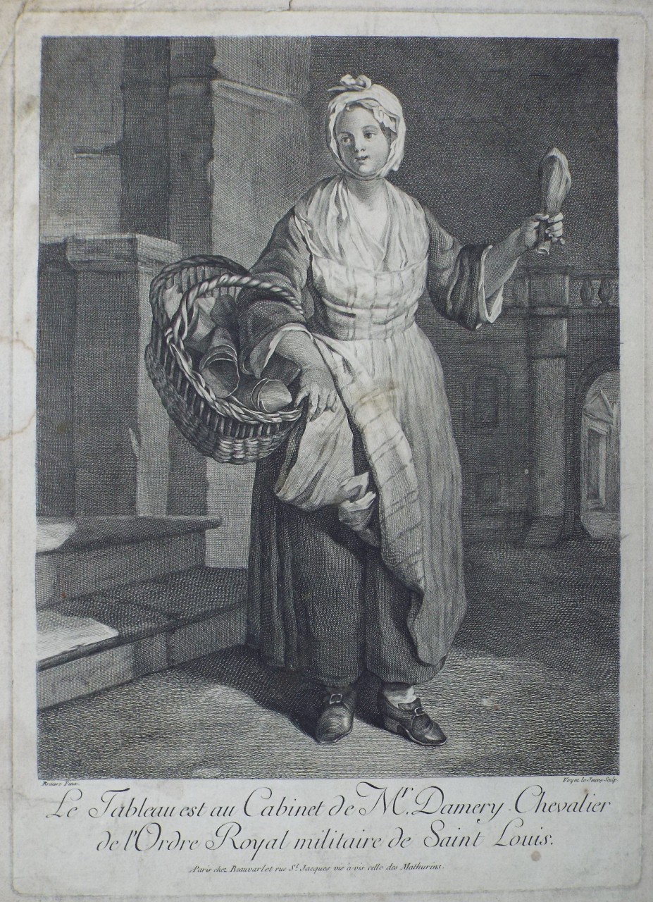 Print - Jeune vendeuse de cornets - Voyez