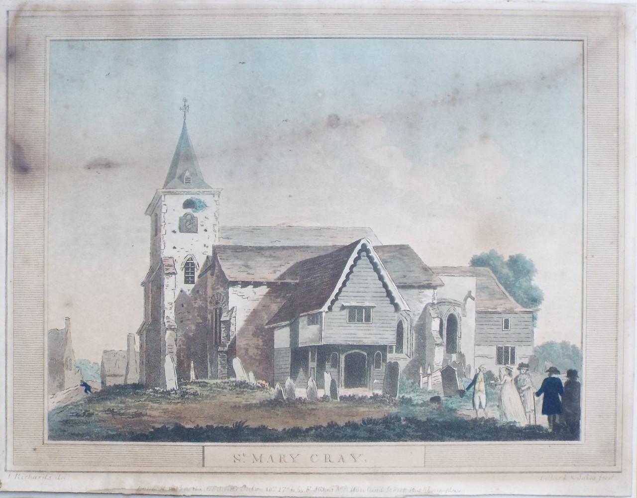 Aquatint - St. Mary Cray. - Jukes