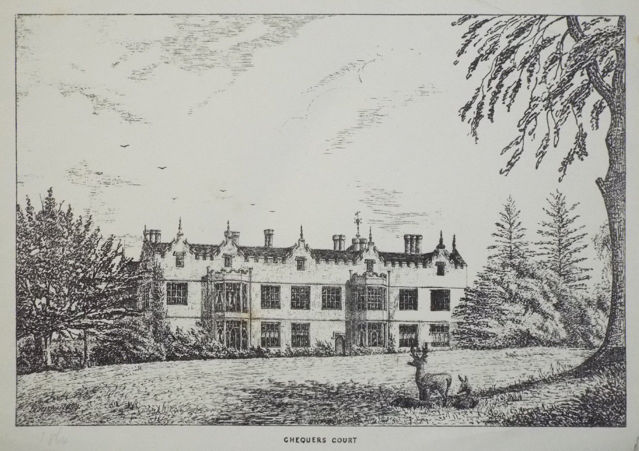 Lithograph - Chequers Court
