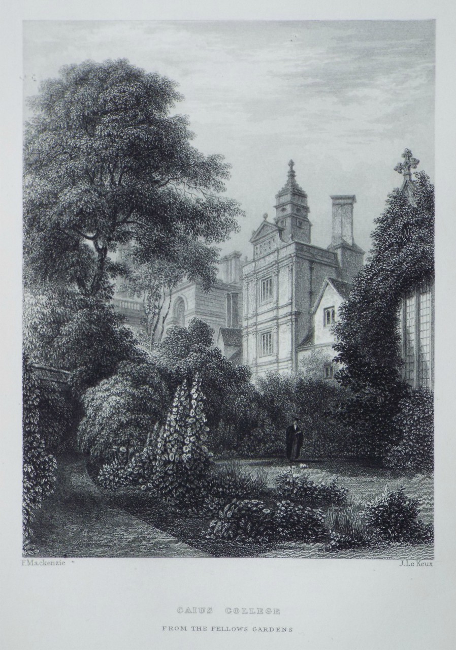 Print - Chapel Caius from the Fellows Gardens - Le
