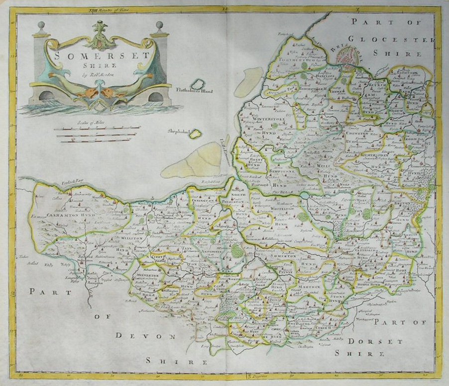 Map of Somerset - Morden