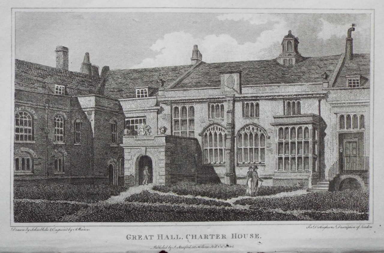 Print - Great Hall, Charter House. - Warren