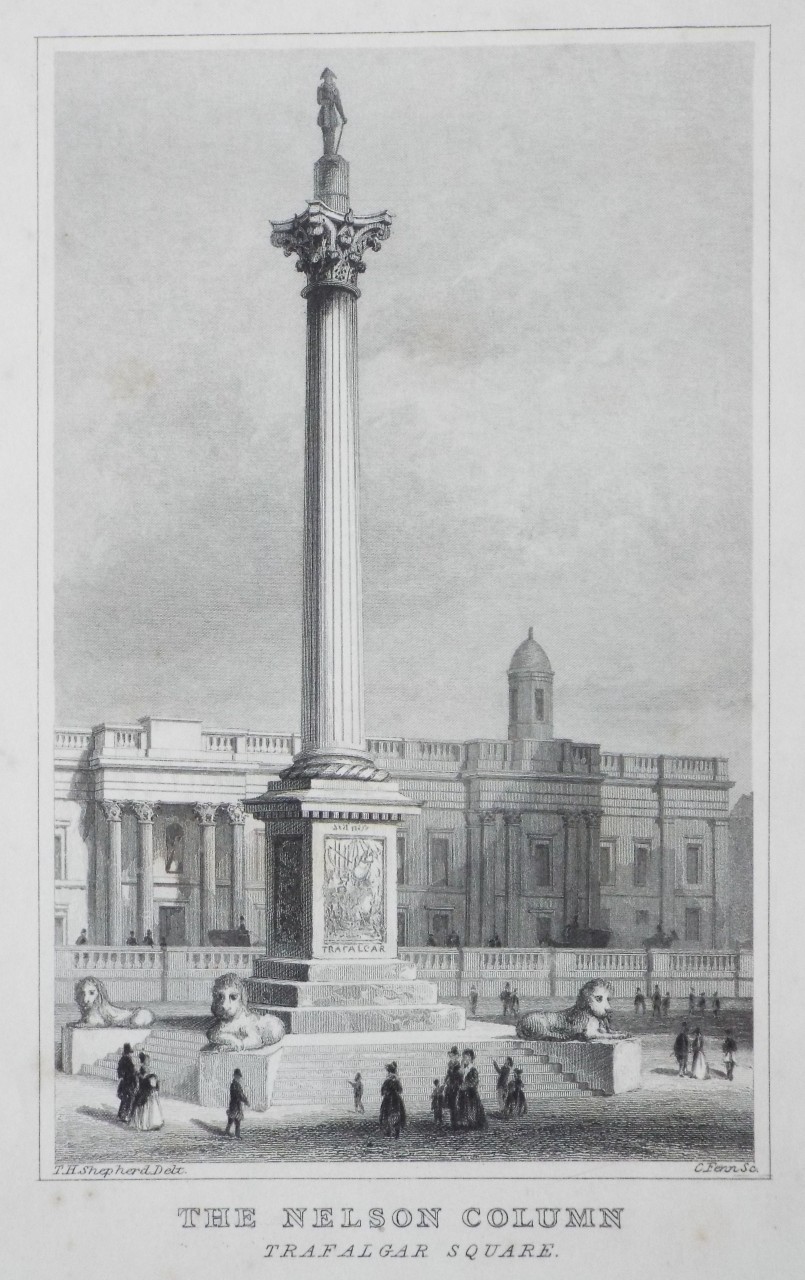 Print - The Nelson Column Trafalgar Square
