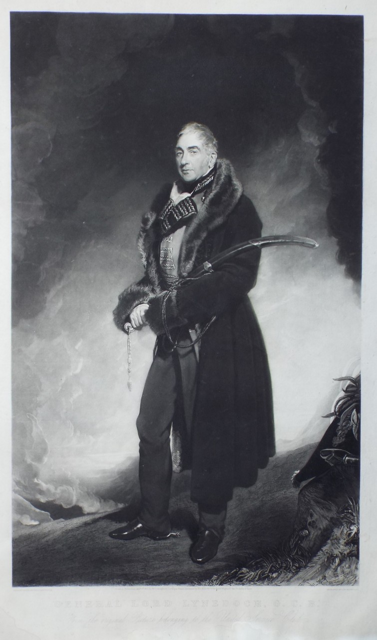 Mezzotint - General Lord Lynedoch, G. C. B. - Reynolds